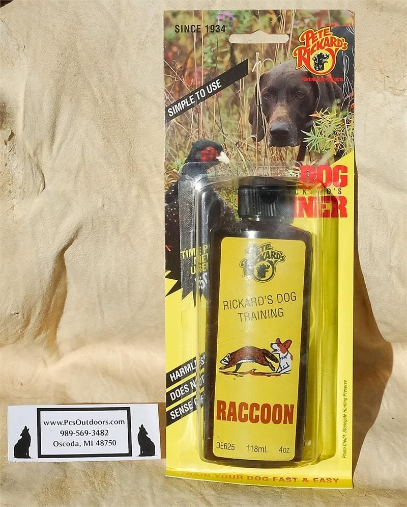 Pete Rickard's Dog Training Raccoon Scent 4 oz. – PcsOutdoors